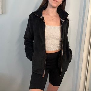 Volcom - PHEELIN PHUZZY ZIP UP JACKET - BLACK